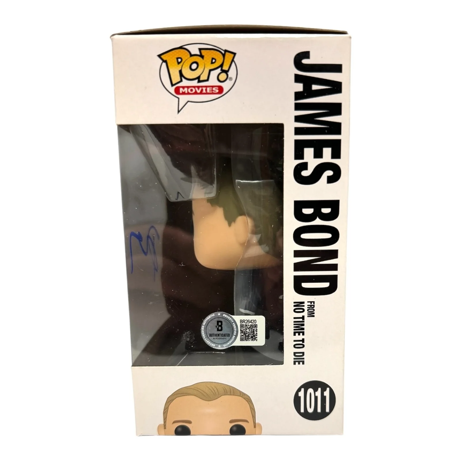 DANIEL CRAIG — DANIEL CRAIG SIGNED AUTOGRAPH JAMES BOND FUNKO POP 1011 BECKETT BAS COA 007, image 2