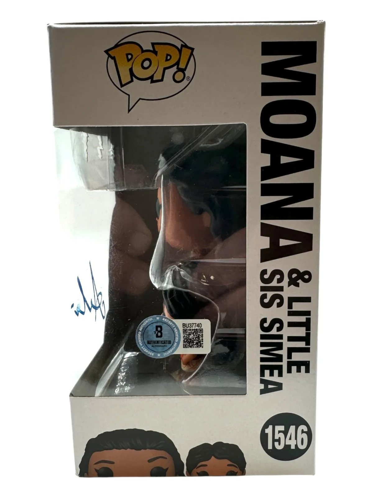 AILI'I CRAVALHO — AILI'I CRAVALHO SIGNED AUTOGRAPH FUNKO POP 1546 MOANA 2 BECKETT BAS DISNEY, image 2