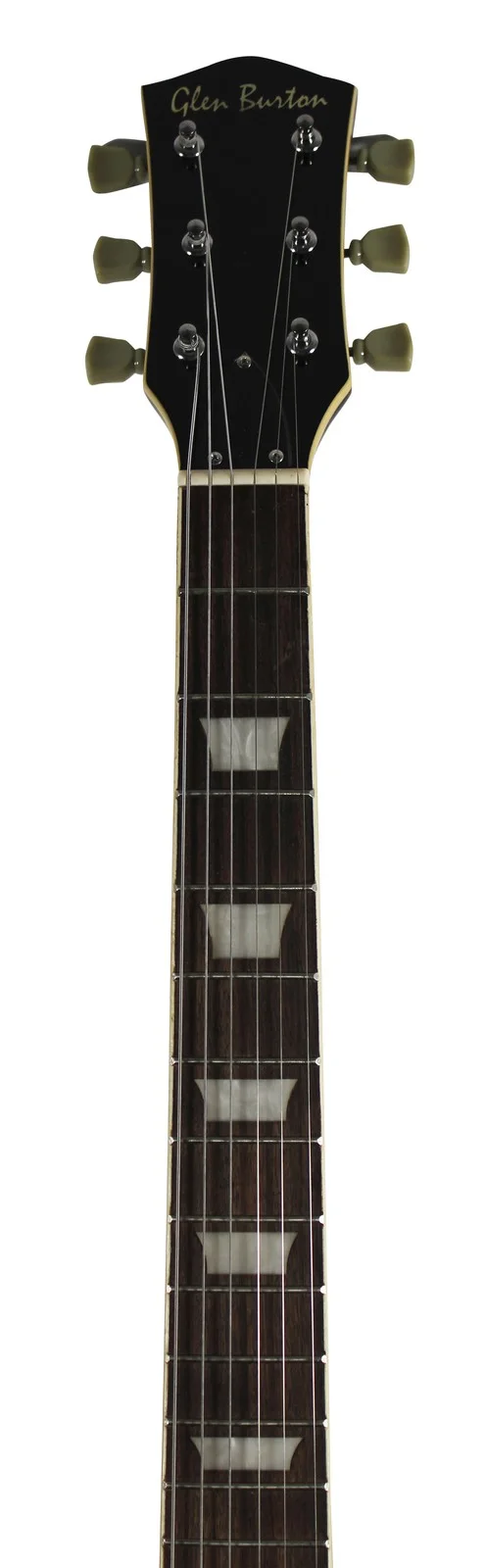 Gavin Adcock — Gavin Adcock Signed Glen Burton Les Paul Black Electric Guitar JSA #CL51479, image 4