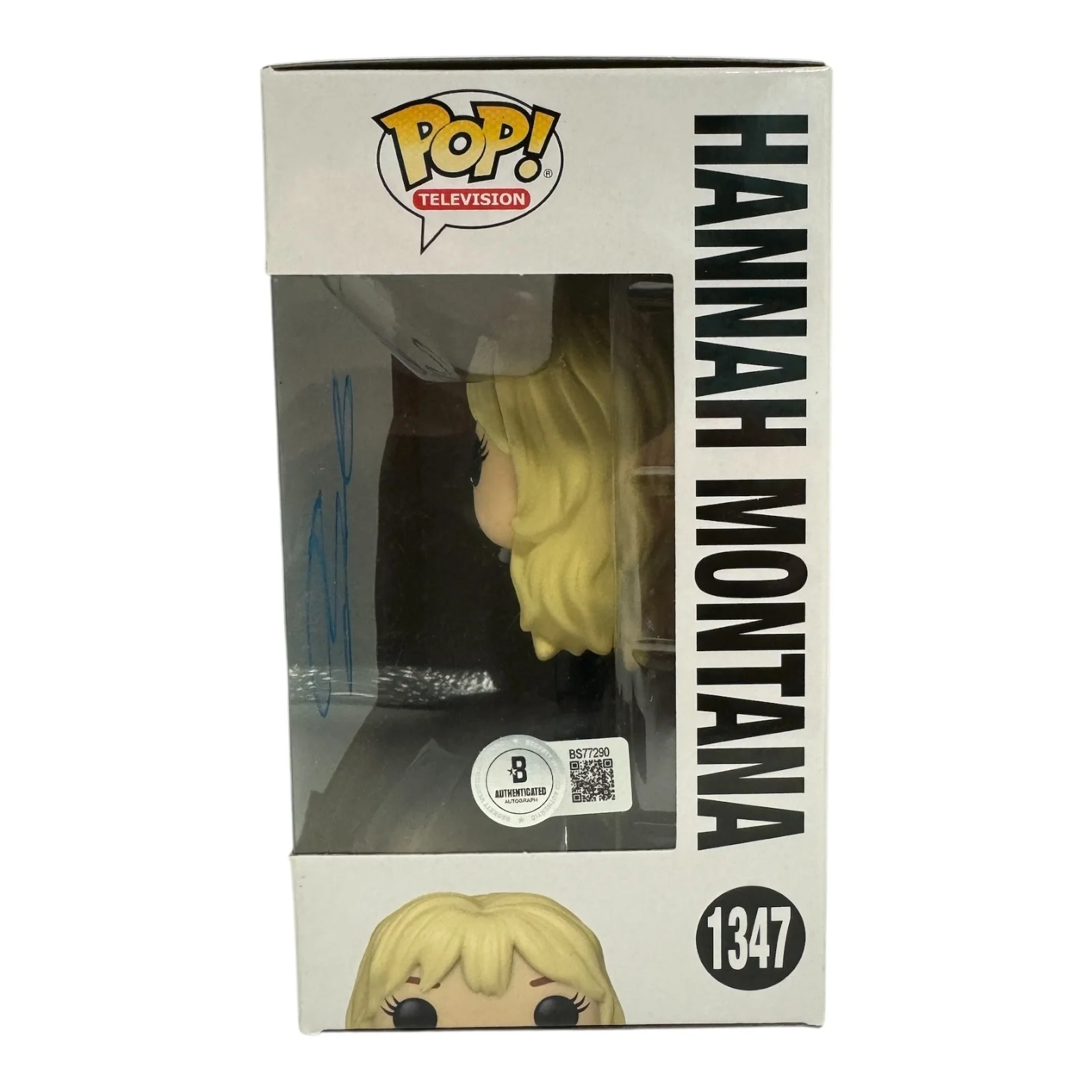 Miley Cyrus Signed Autograph Funko Pop 1347 Beckett BAS Hannah Montana, изображение 2
