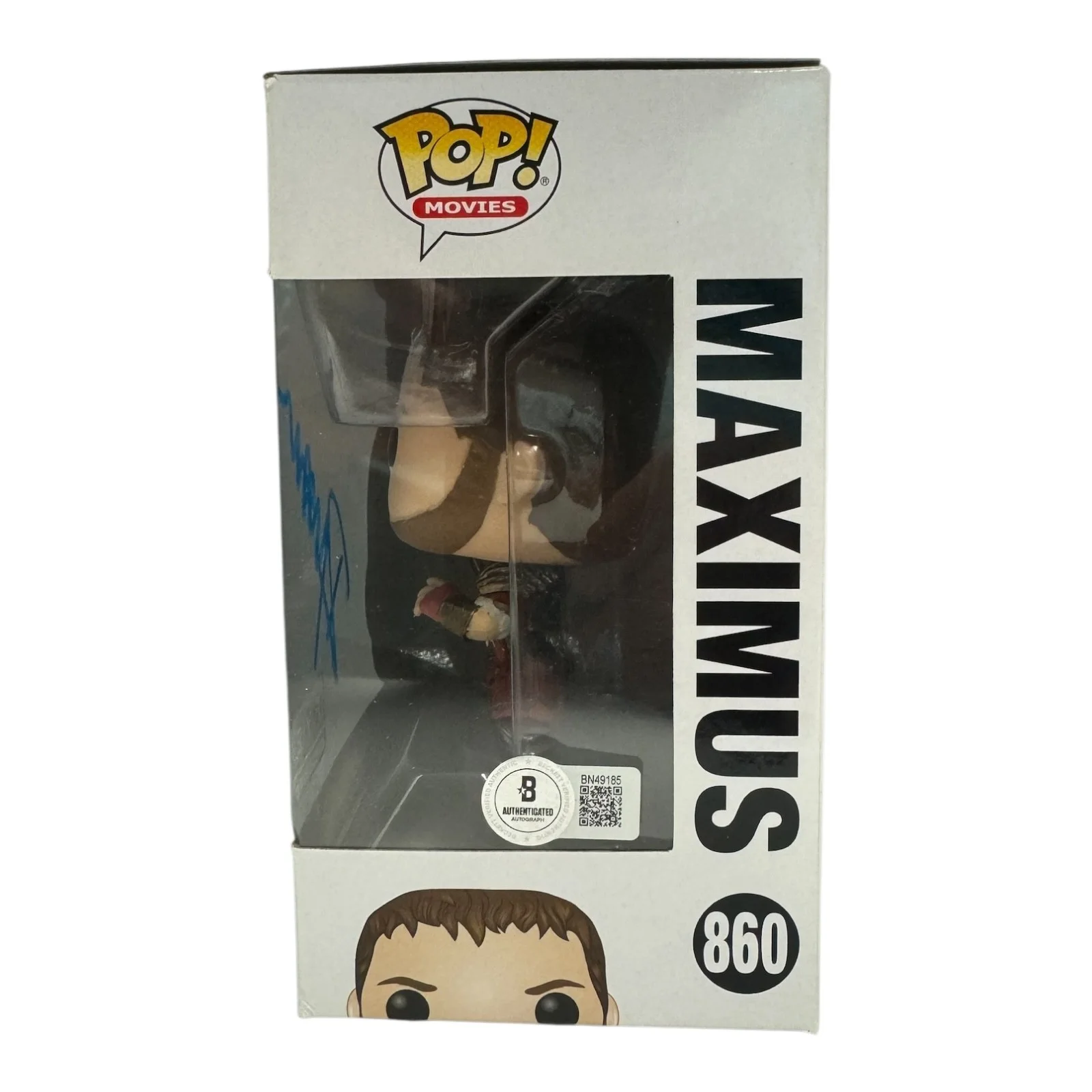 Russell Crowe — Russell Crowe Signed Autograph Gladiator Funko Pop 860 Beckett BAS Maximus, изображение 2