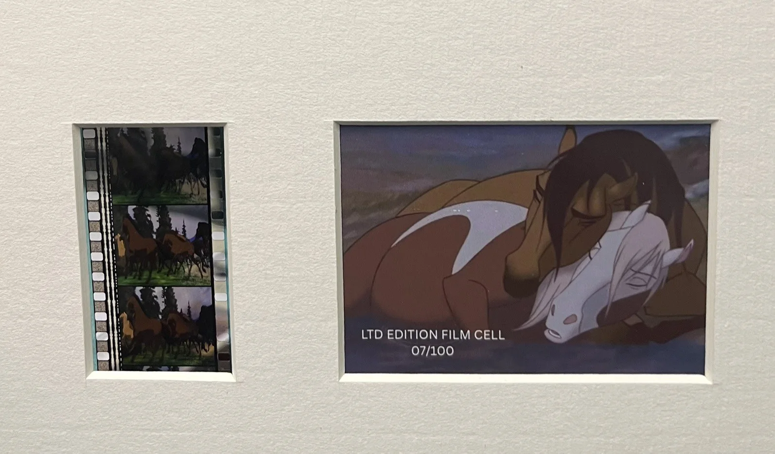 SPIRIT. The Stallion of Cimarron. 35mm Film Cell Mounted Display, изображение 2