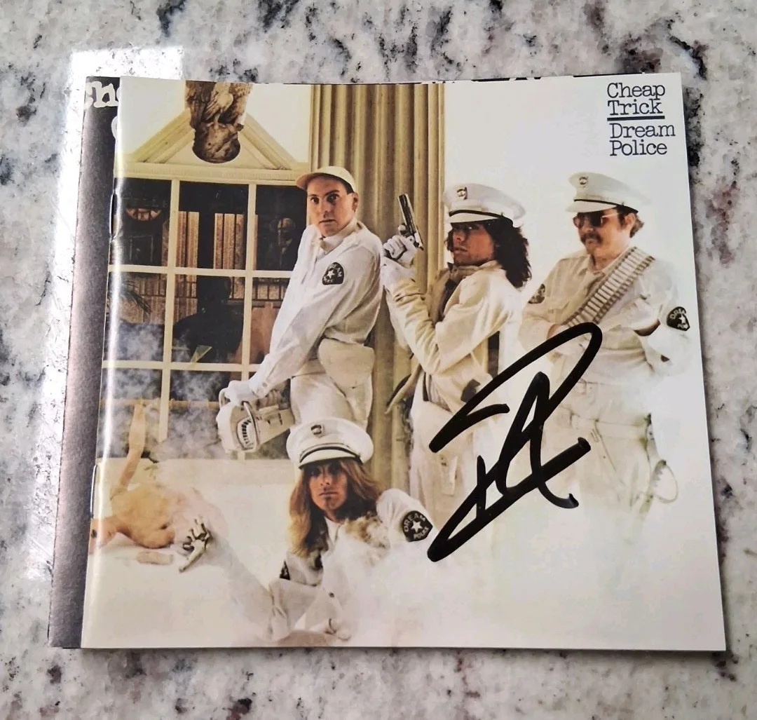 Robin Zander Cheap Trick Signed (8) Cd Booket LOT, image 3