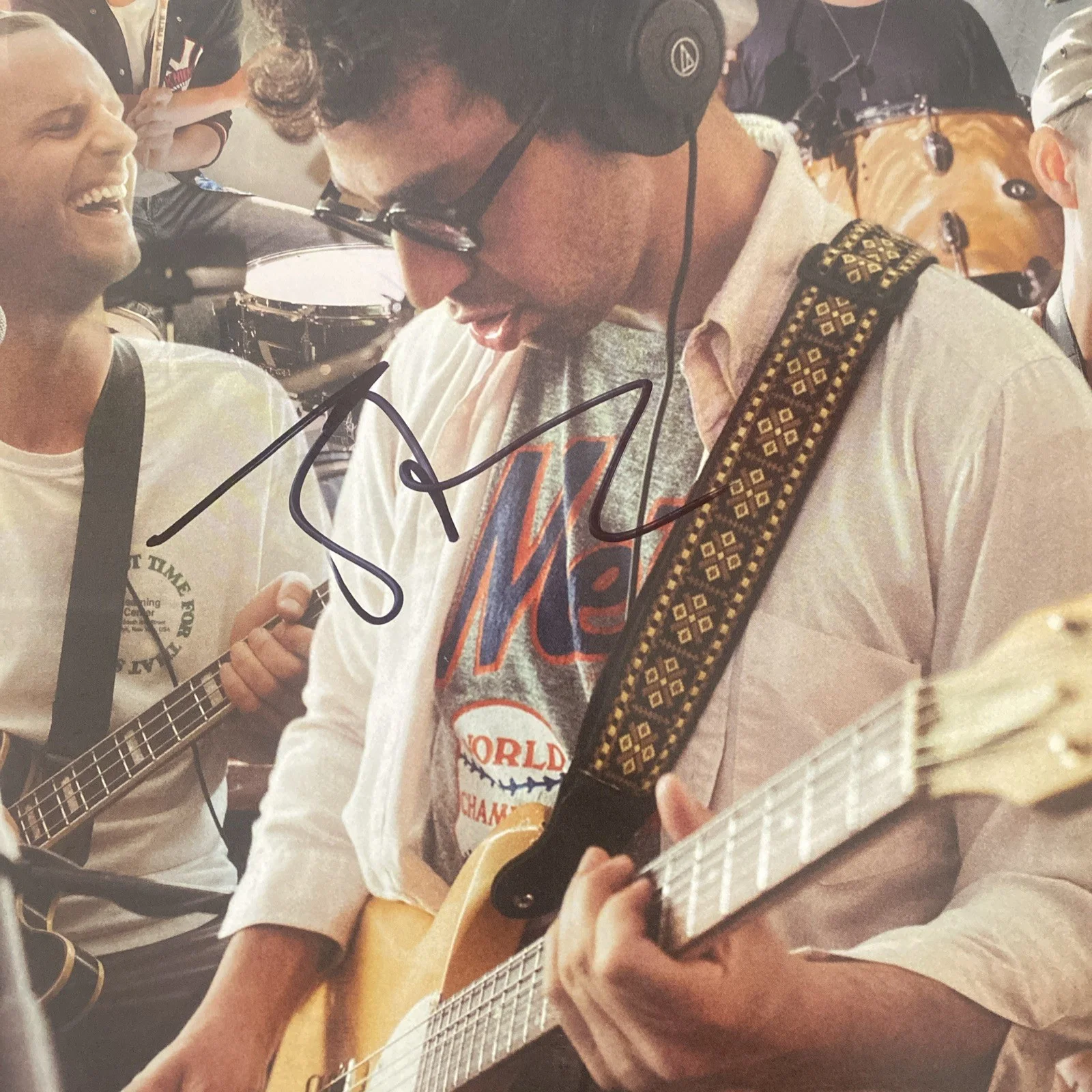 Jack Antonoff Autographed Bleachers Live at Electric Lady Vinyl Records, image 2