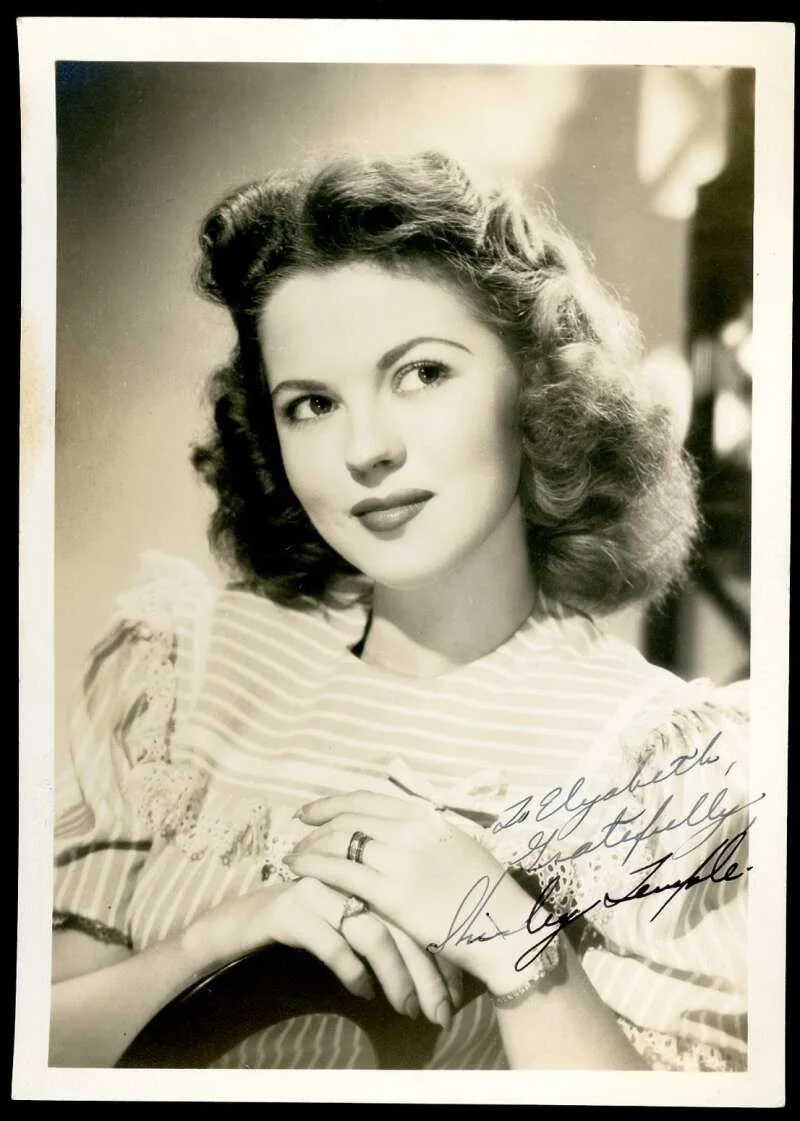 Shirley Temple — Shirley Temple PSA DNA Coa Signed Vintage 1940`s 5x7 Photo Autograph