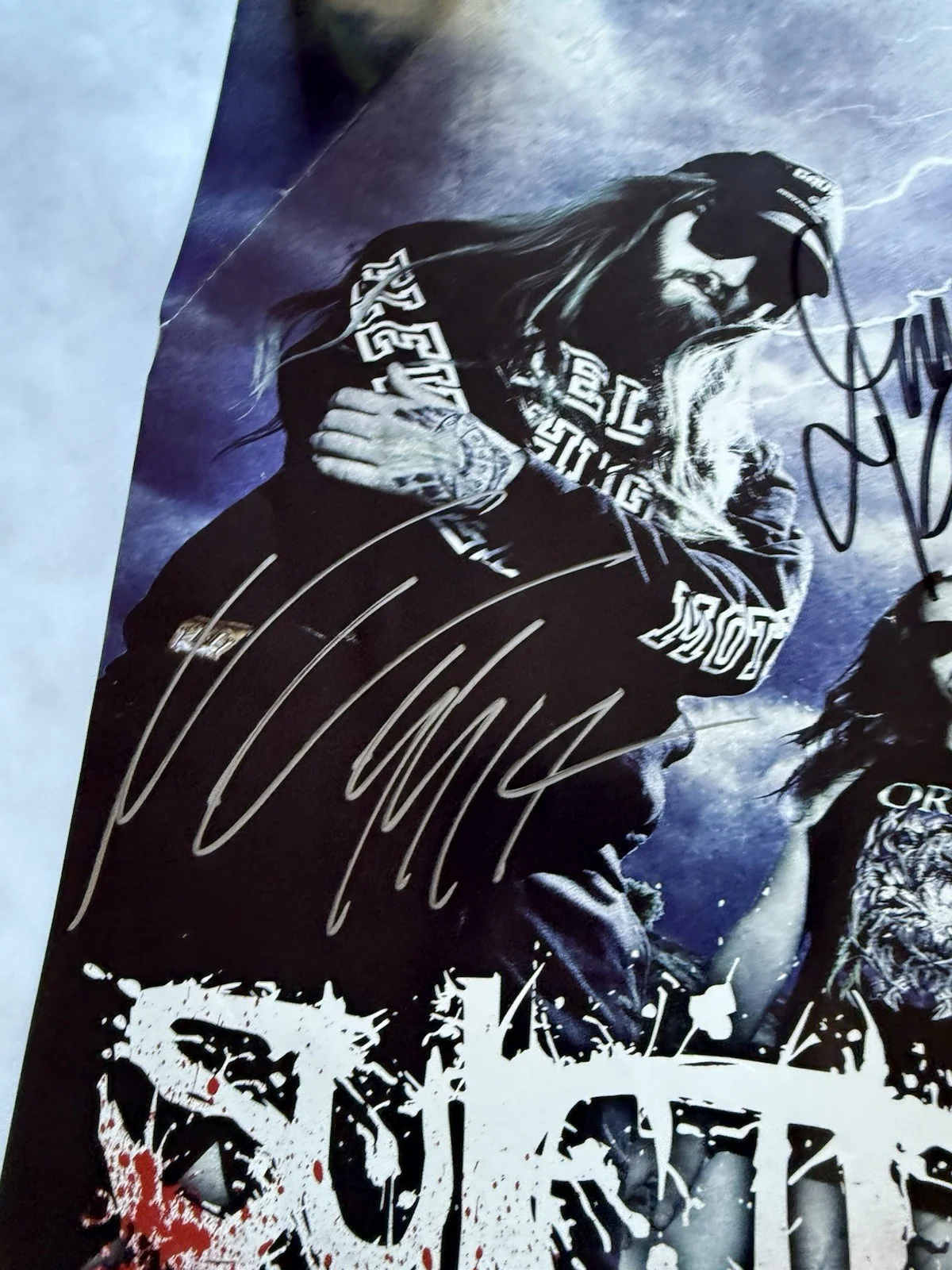Suicide Silence Rockstar Energy Mayhem Festival Poster Signed 23.5x18” Damaged, изображение 2