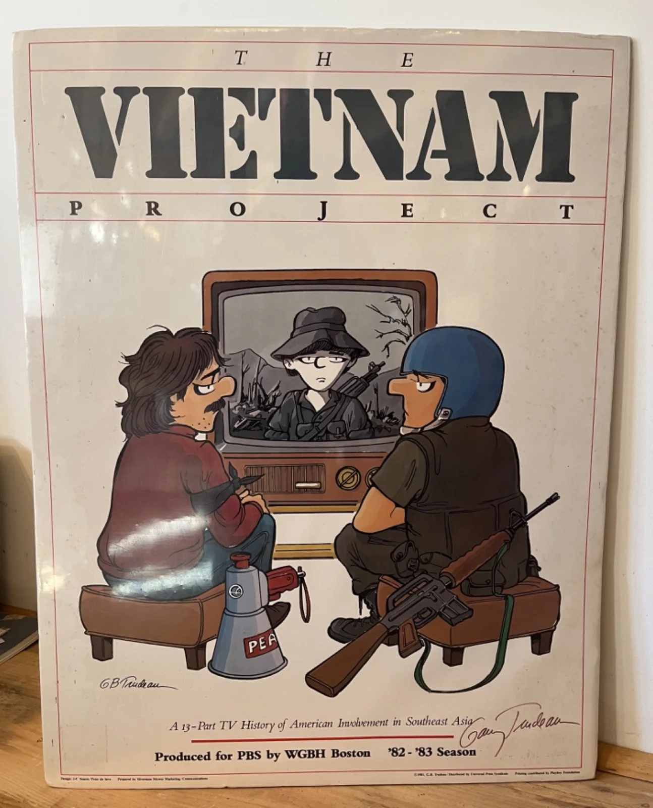 Garry Trudeau — The Vietnam Project Garry Trudeau SIGNED Poster 20.625" x 26.625"