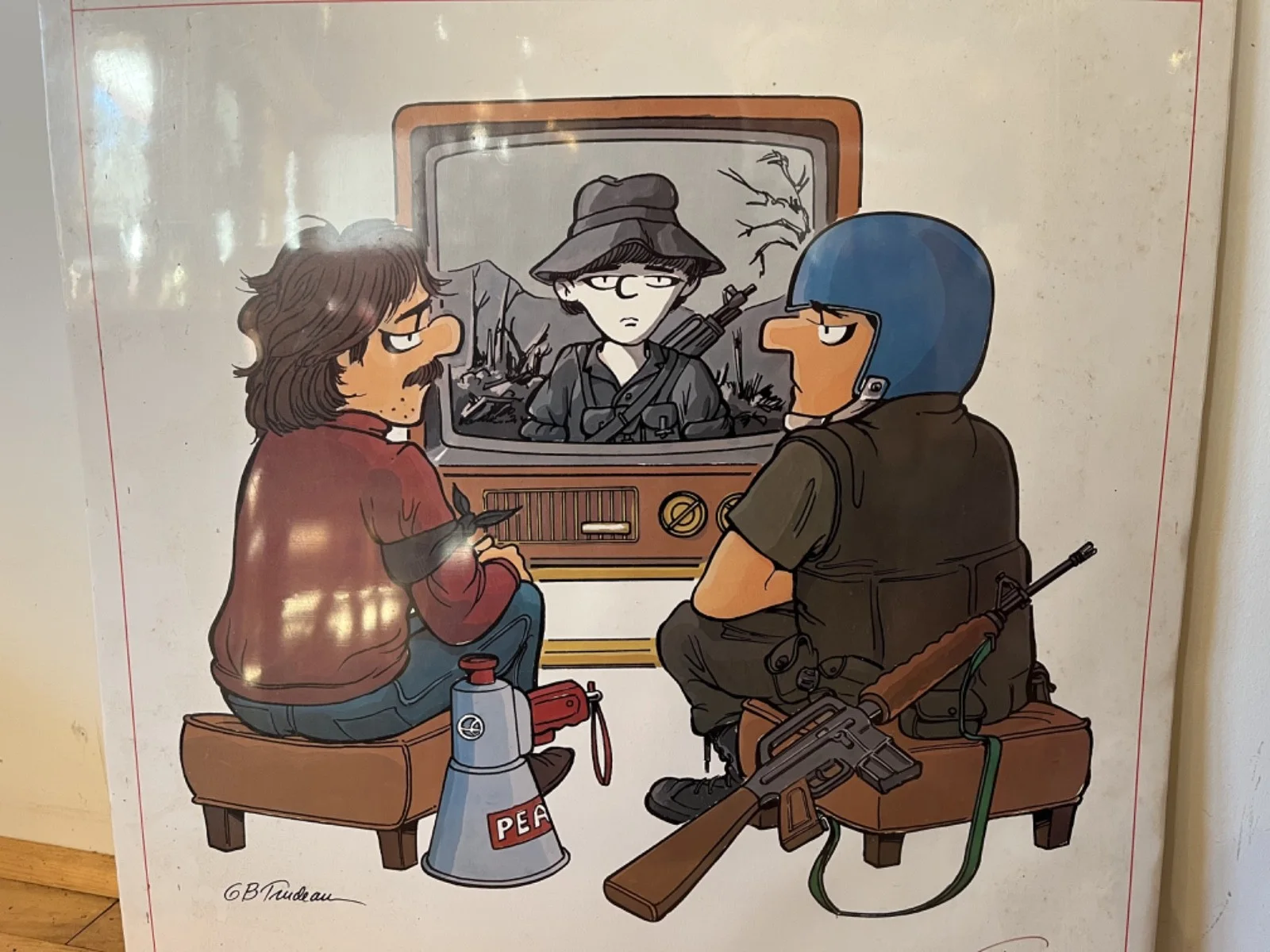 Garry Trudeau — The Vietnam Project Garry Trudeau SIGNED Poster 20.625" x 26.625", image 3