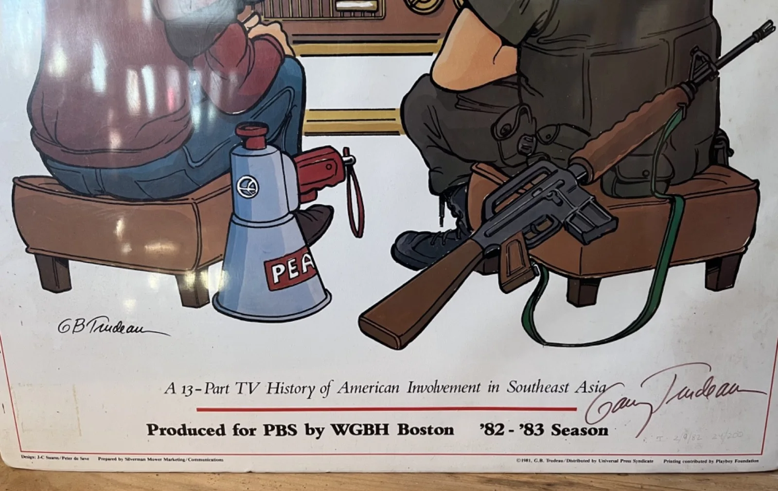 Garry Trudeau — The Vietnam Project Garry Trudeau SIGNED Poster 20.625" x 26.625", image 4