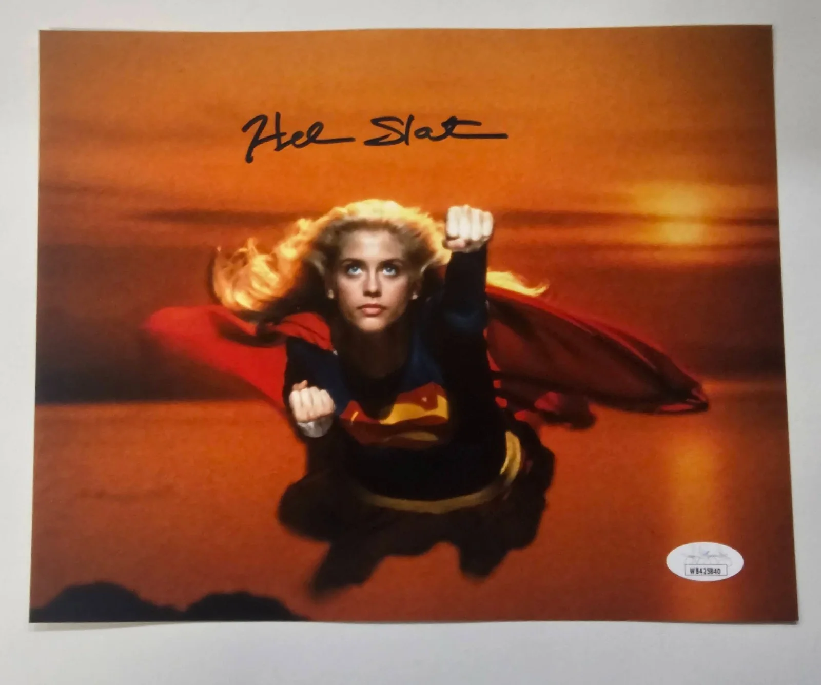 HELEN SLATER — HELEN SLATER as SUPERGIRL SIGNED 8x10 PHOTO- JSA COA BILLY JEAN