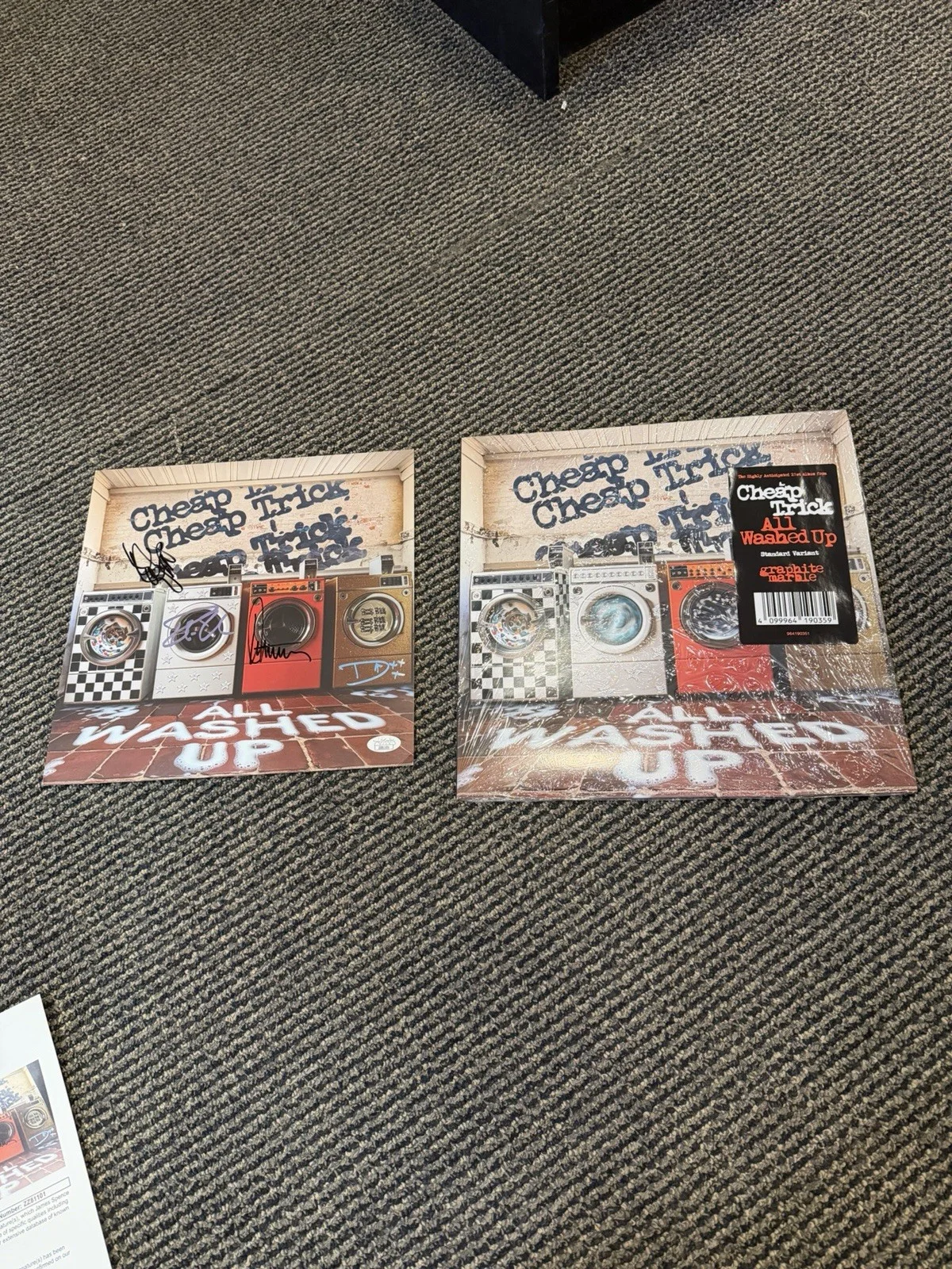 Cheap Trick Band Signed Autographed "All Washed Up" Vinyl Record & Insert W/ JSA, image 2