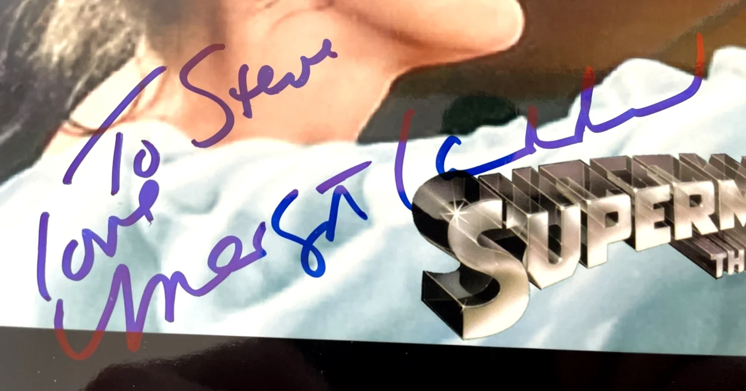Margot Kidder — Margot Kidder 8x10" color autographed photo with Christopher Reeve/Superman, image 3