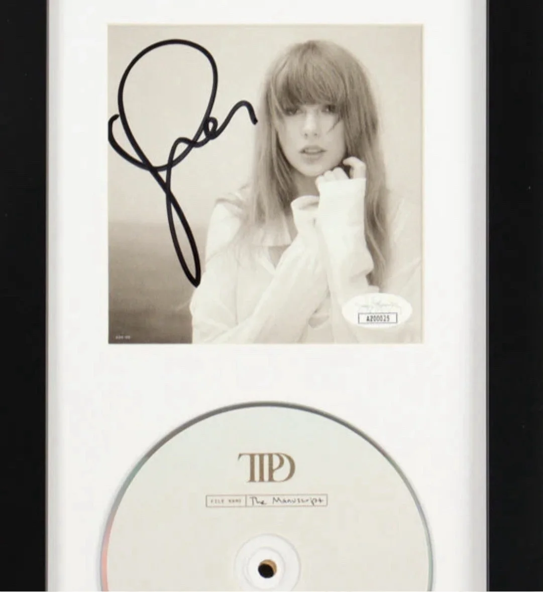 Taylor Swift Signed The Tortured Poets Department Cd TTPD Signed, image 2