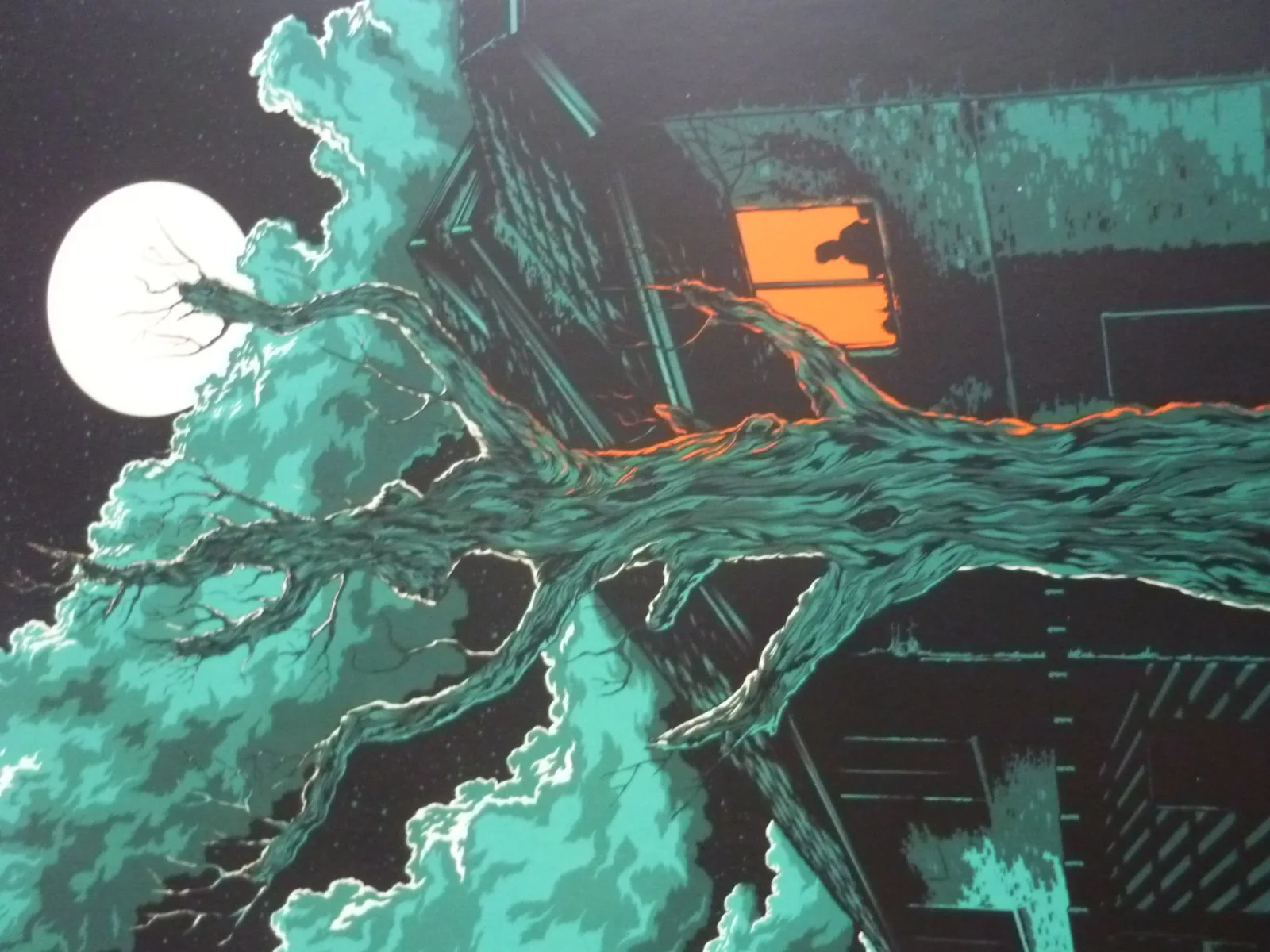 10x8 Framed mounted poster poltergeist october 14th austin tx screening, image 2