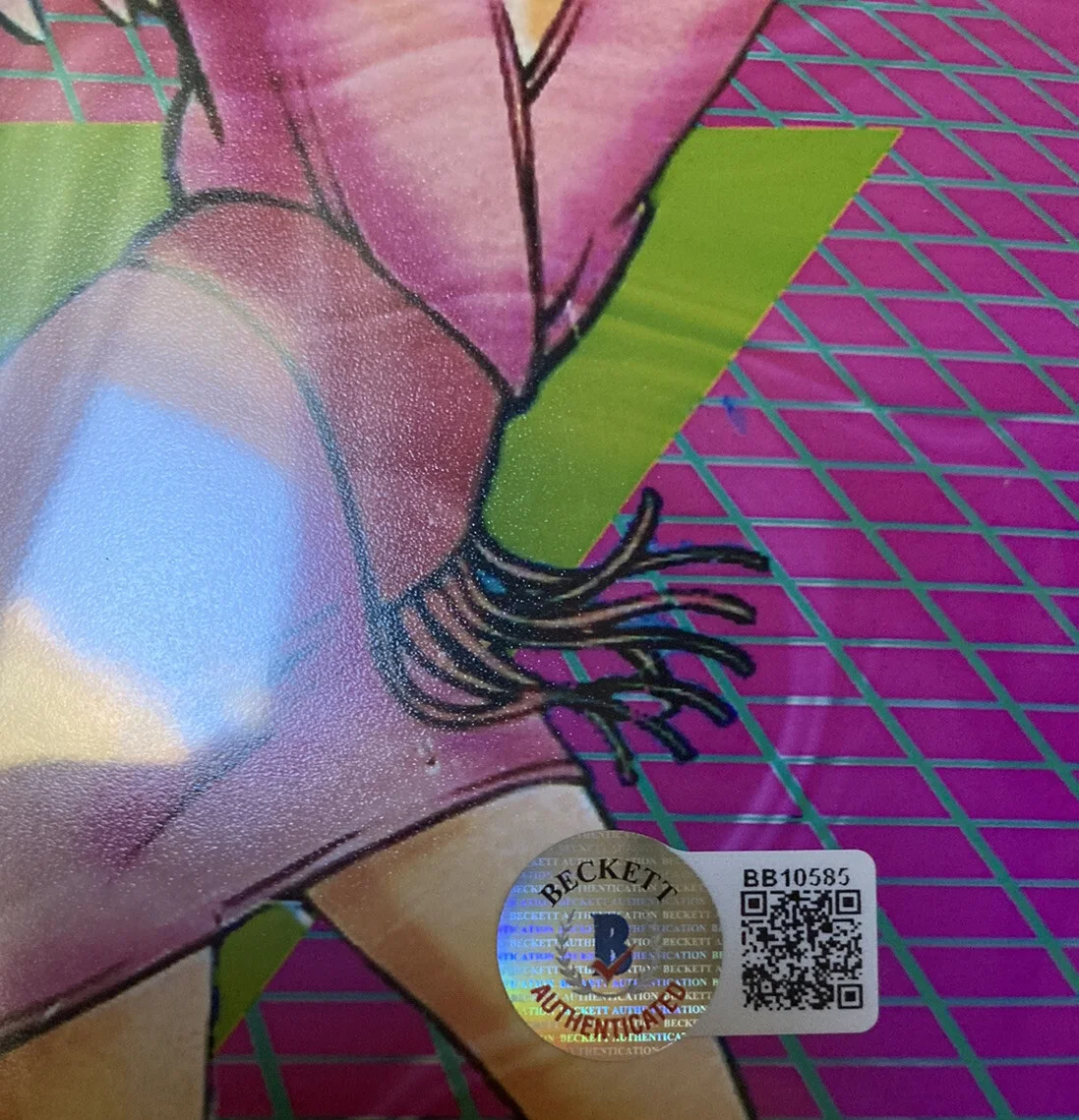 SAMANTHA NEWARK — SAMANTHA NEWARK Authentic Hand Signed JEM and the Holograms 8x10 Print w/ COA, image 3