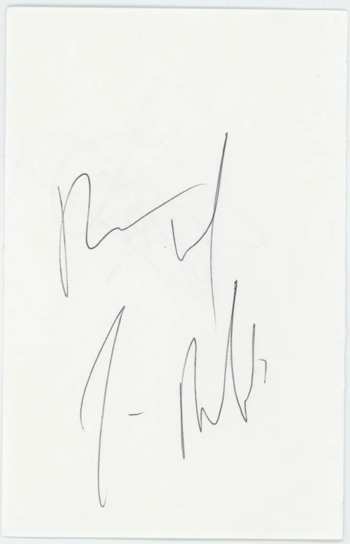 Joshua Jackson & Jim Belushi Autographed Signed Album Page AMCo COA 26692, изображение 2