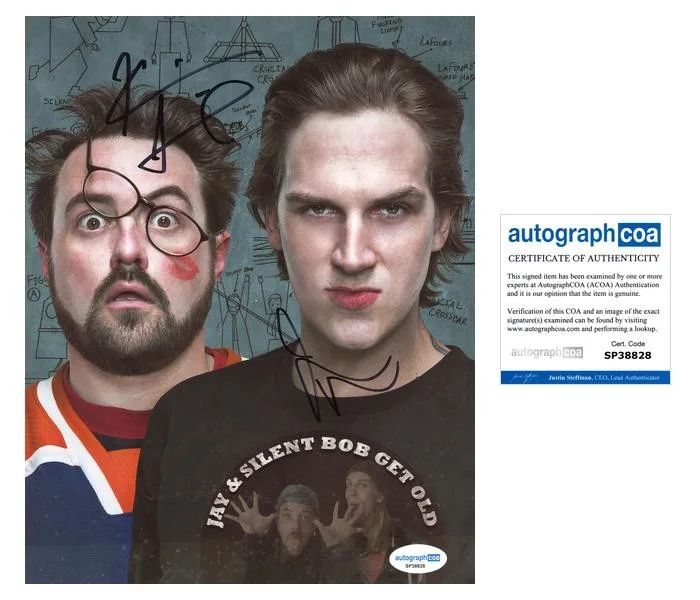 Jason Mewes, Kevin Smith — Kevin Smith & Jason Mewes "Clerks" AUTOGRAPH Signed Autographed 8x10 Photo ACOA