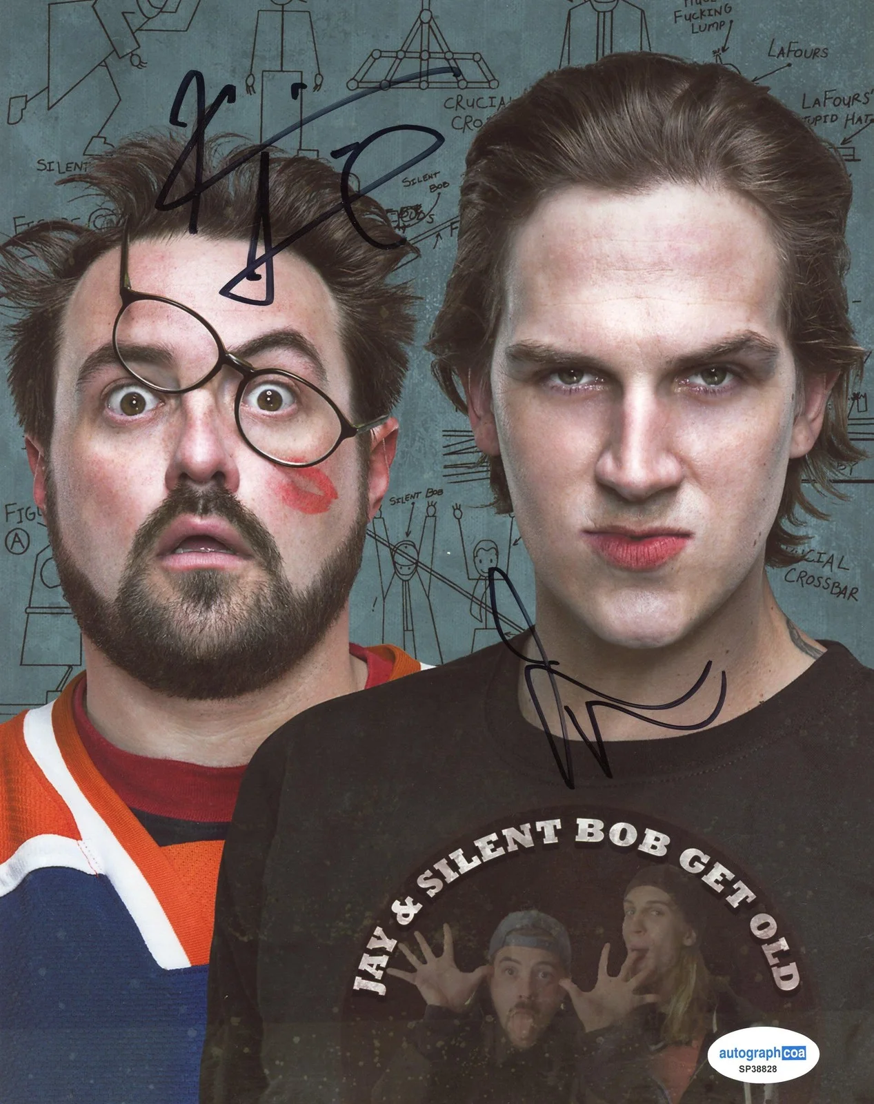 Jason Mewes, Kevin Smith — Kevin Smith & Jason Mewes "Clerks" AUTOGRAPH Signed Autographed 8x10 Photo ACOA, изображение 2