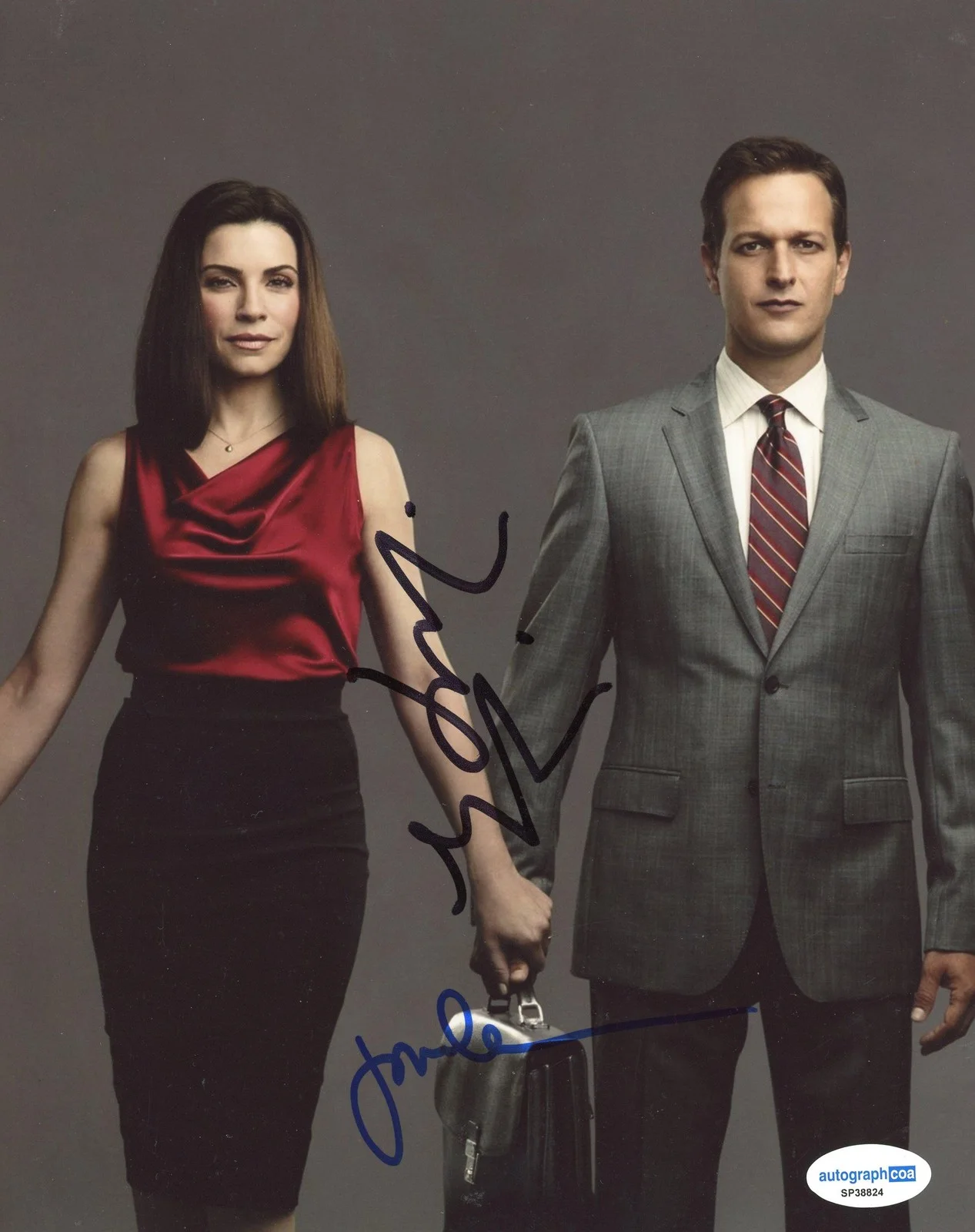 Josh Charles, Julianna Margulies — Julianna Margulies & Josh Charles "The Good Wife" AUTOGRAPHS Signed 8x10 Photo, изображение 2