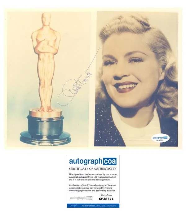 Claire Trevor — Claire Trevor "Key Largo" Oscar Winner AUTOGRAPH Signed 8x10 Photo ACOA