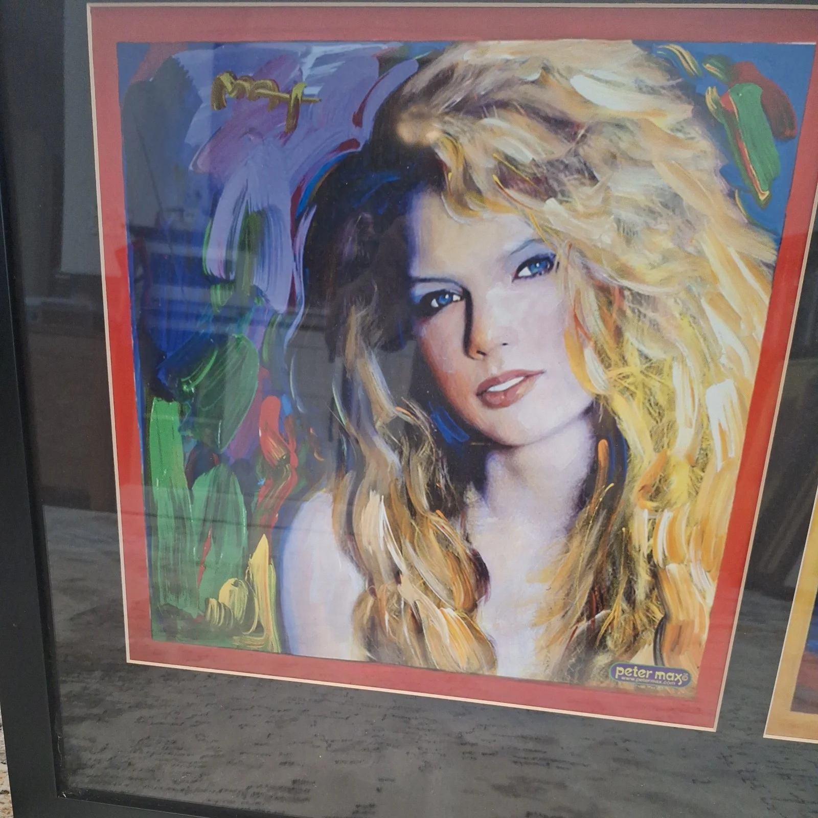THE ULTIMATE TAYLOR SWIFT PETER MAX HAND SIGNED TRYPTICH LIMITED ED & NUMBERED, image 2