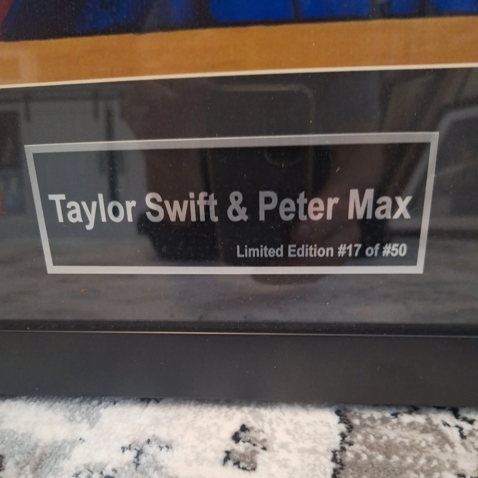 THE ULTIMATE TAYLOR SWIFT PETER MAX HAND SIGNED TRYPTICH LIMITED ED & NUMBERED, image 5