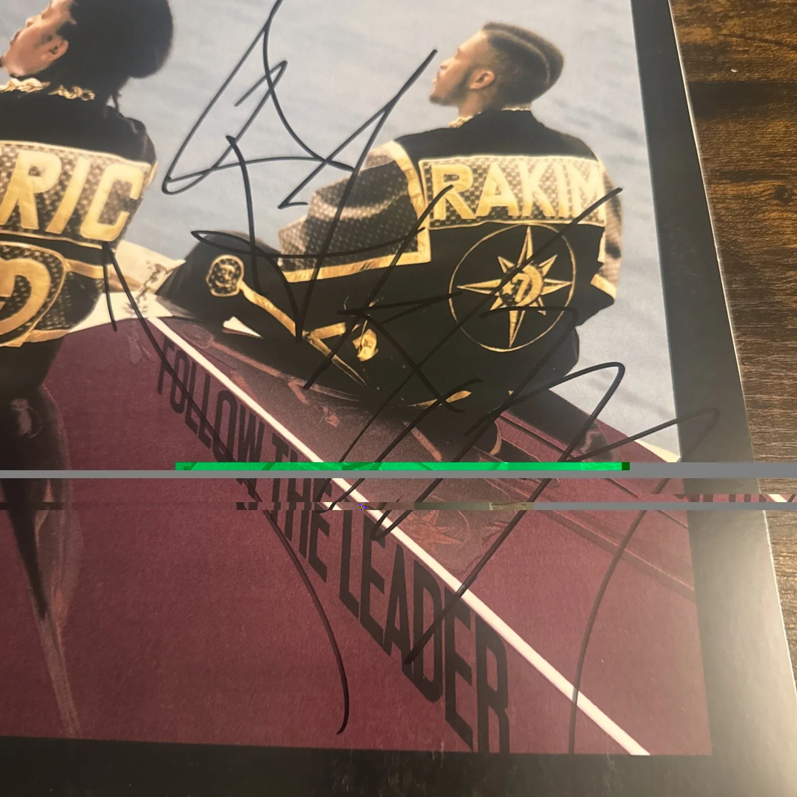 RAKIM THE GOD SIGNED Follow The Leader ALBUM VINYL RECORD BECKETT Coa, изображение 3