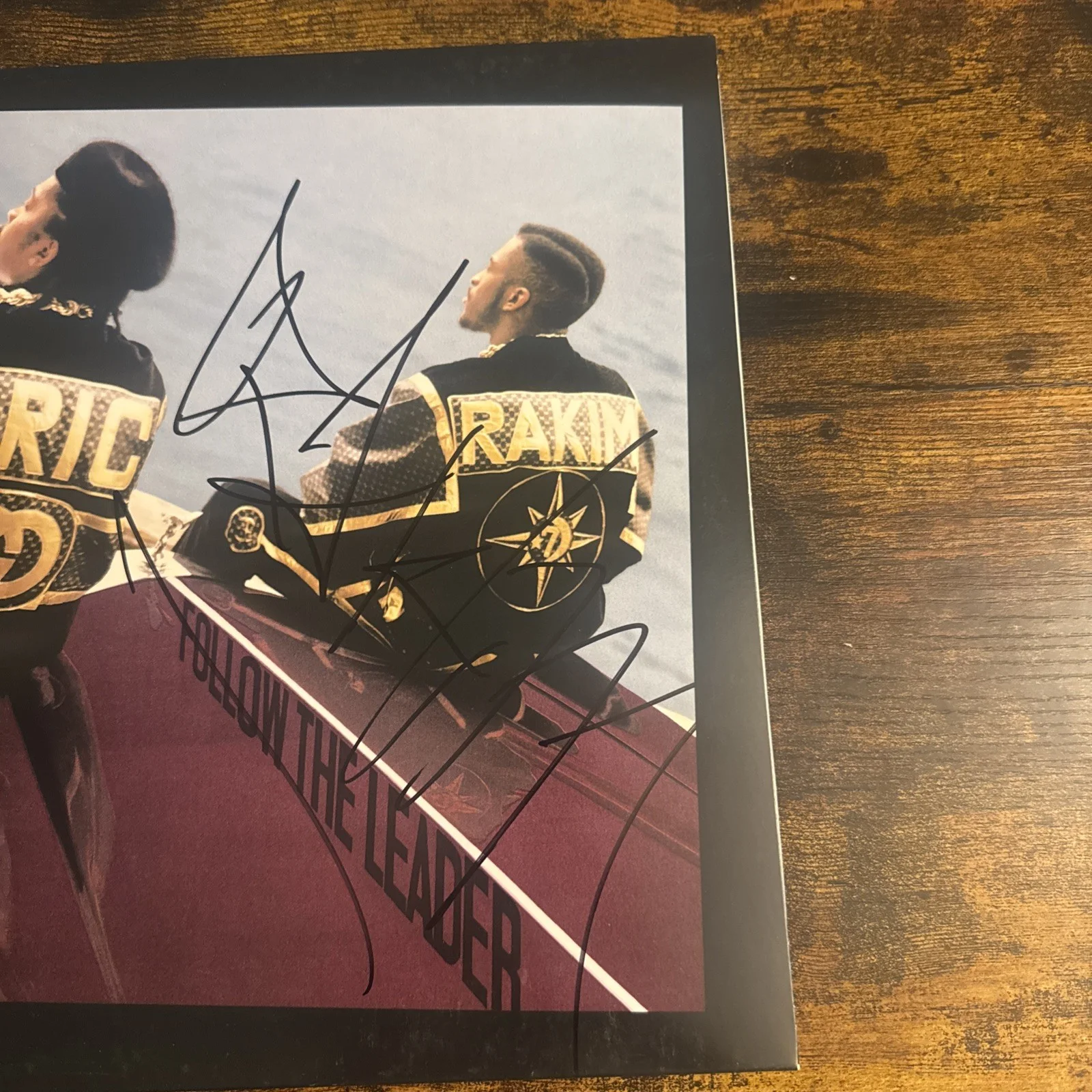 RAKIM THE GOD SIGNED Follow The Leader ALBUM VINYL RECORD BECKETT Coa, изображение 4
