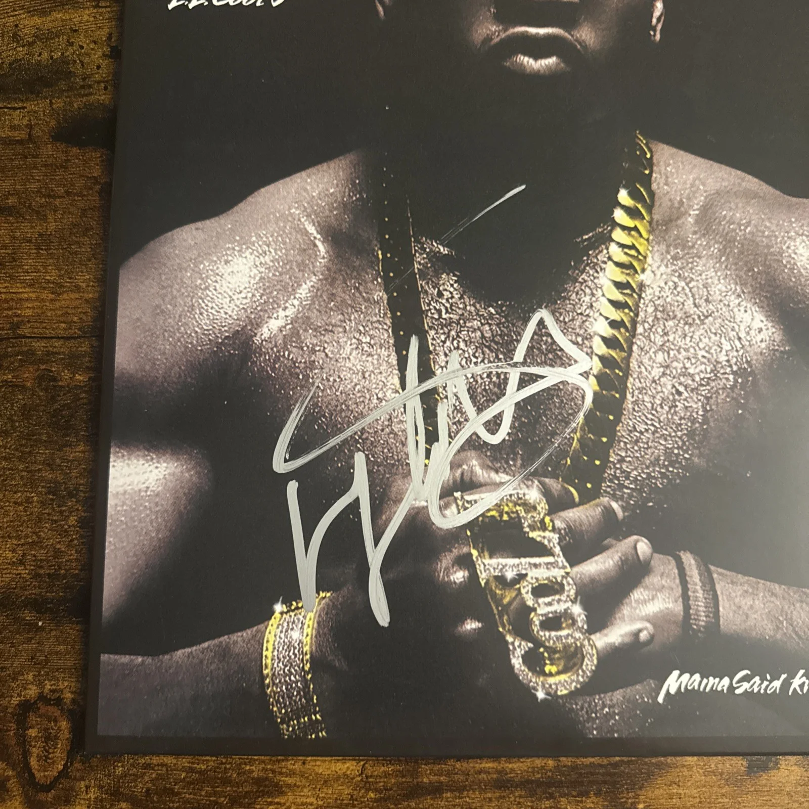 LL COOL J signed autographed (MAMA SAID KNOCK YOU OUT) Album Vinyl LP Beckett, изображение 2