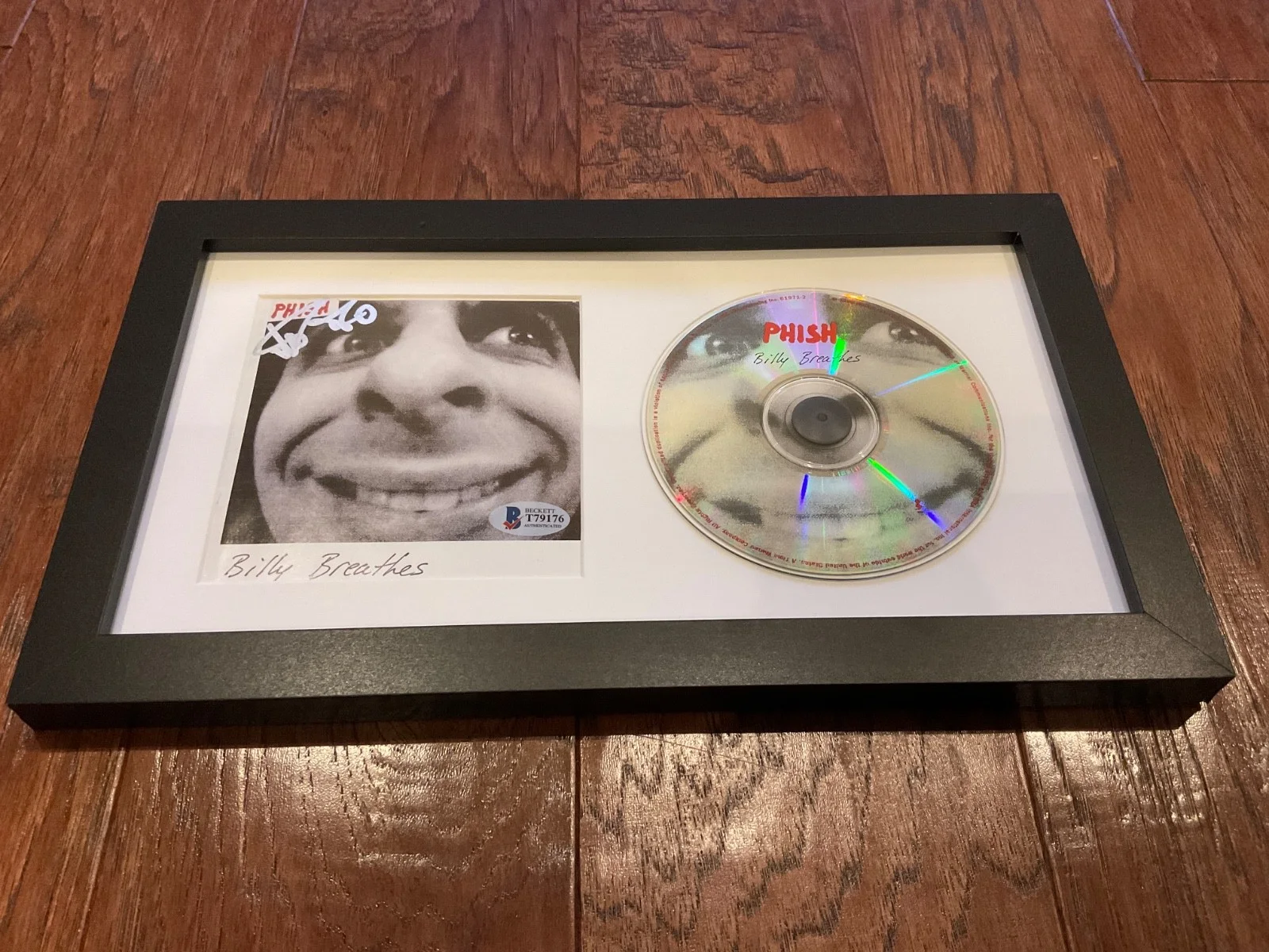 Trey Anastasio — Trey Anastasio Phish Signed Autograph Billy Breathes Framed CD Display - Beckett