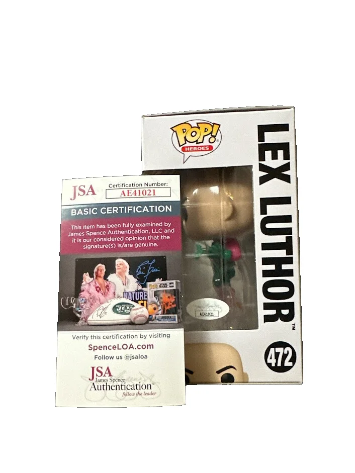 Jesse Eisenberg — Jesse Eisenberg Signed "WB 100" #472 Lex Luthor Funko Pop!, image 2