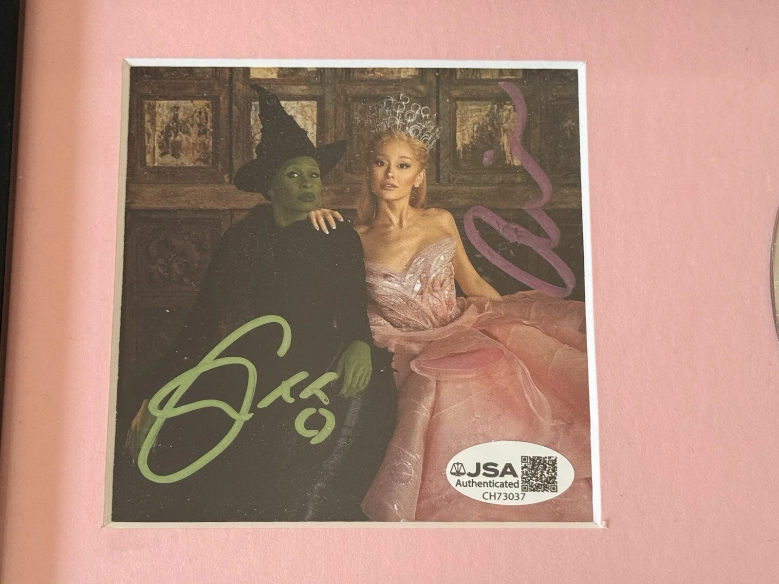 Wicked Signed CD Ariana Grande Cynthia Erivo JSA COA CH73037, изображение 2