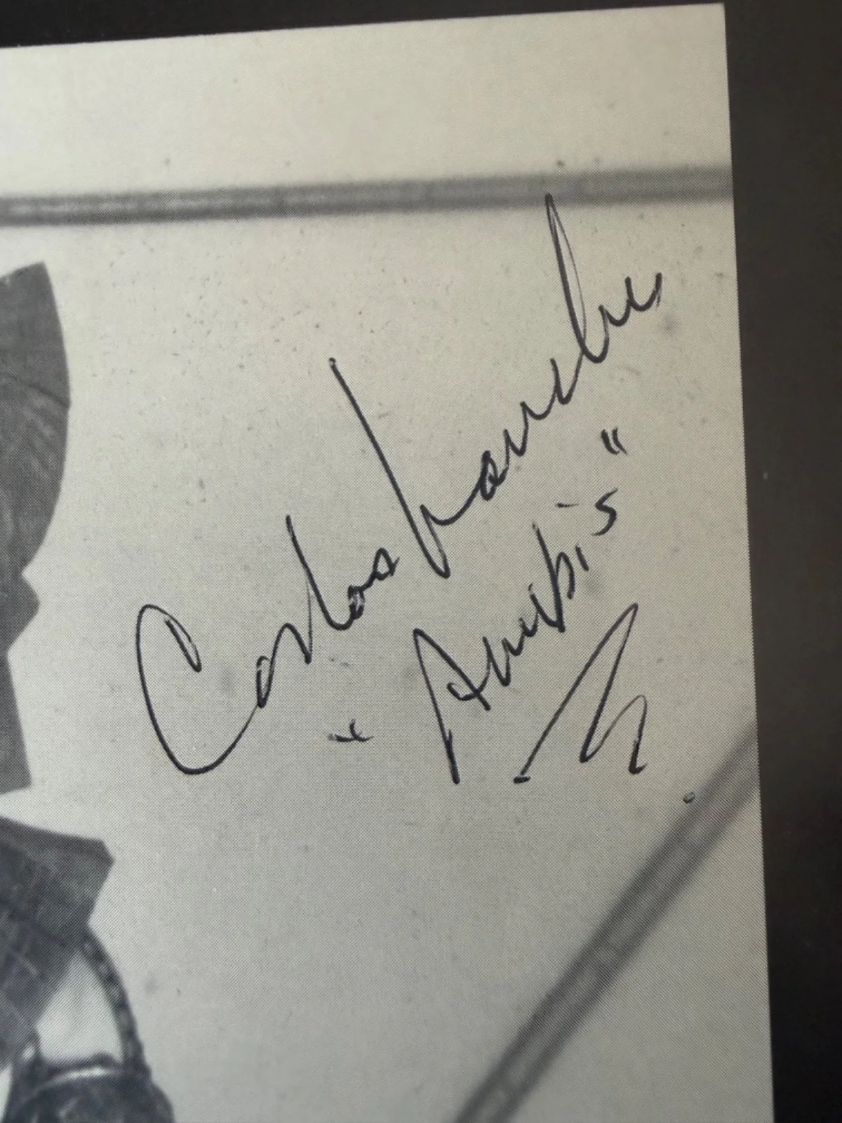 Carlos Lauchu — Autographed Photo Mini Poster of Carlos Lauchu as Anubis From Stargate 1994, изображение 2