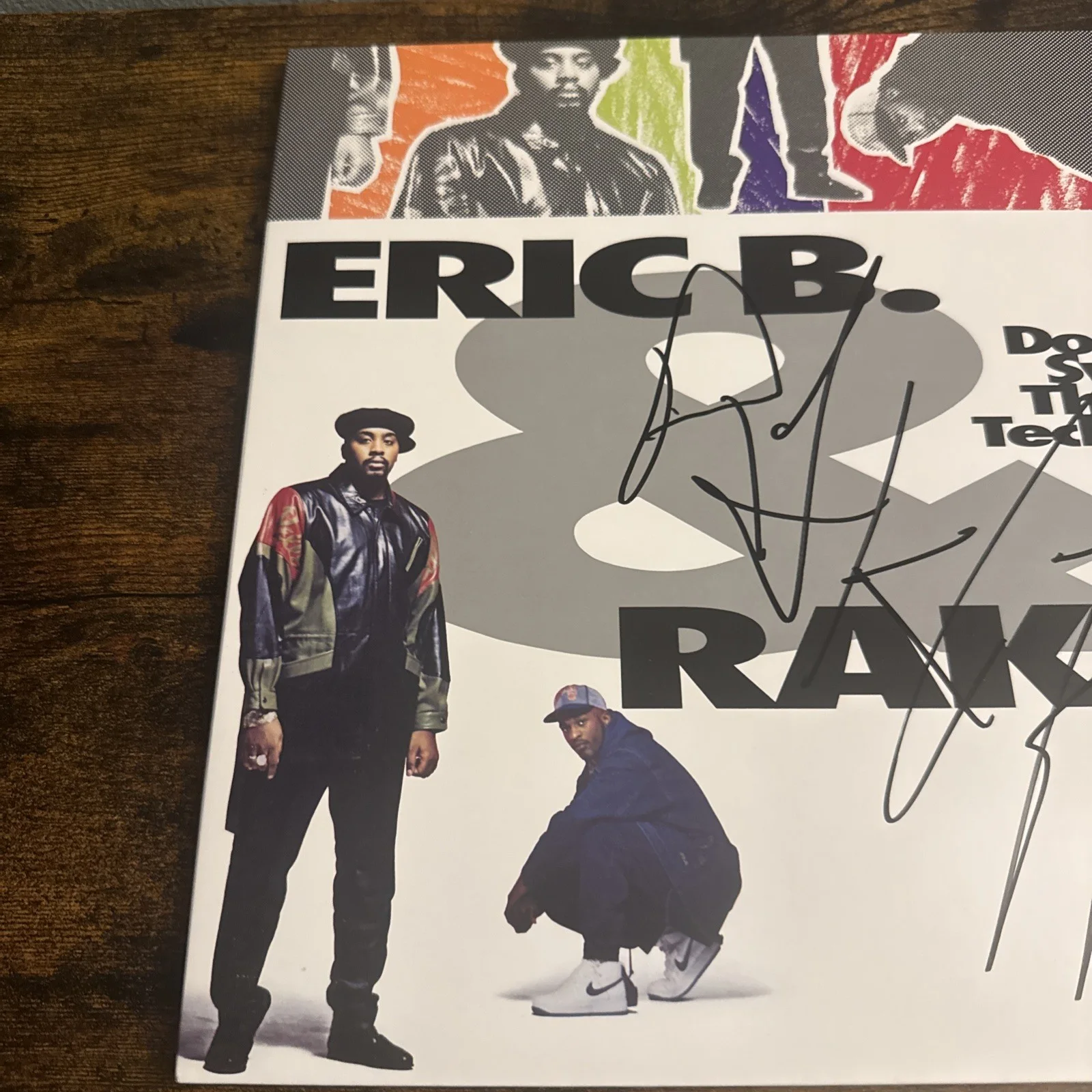 RAKIM THE GOD SIGNED DON'T SWEAT THE TECHNIQUE ALBUM VINYL RECORD BECKETT Coa, изображение 4