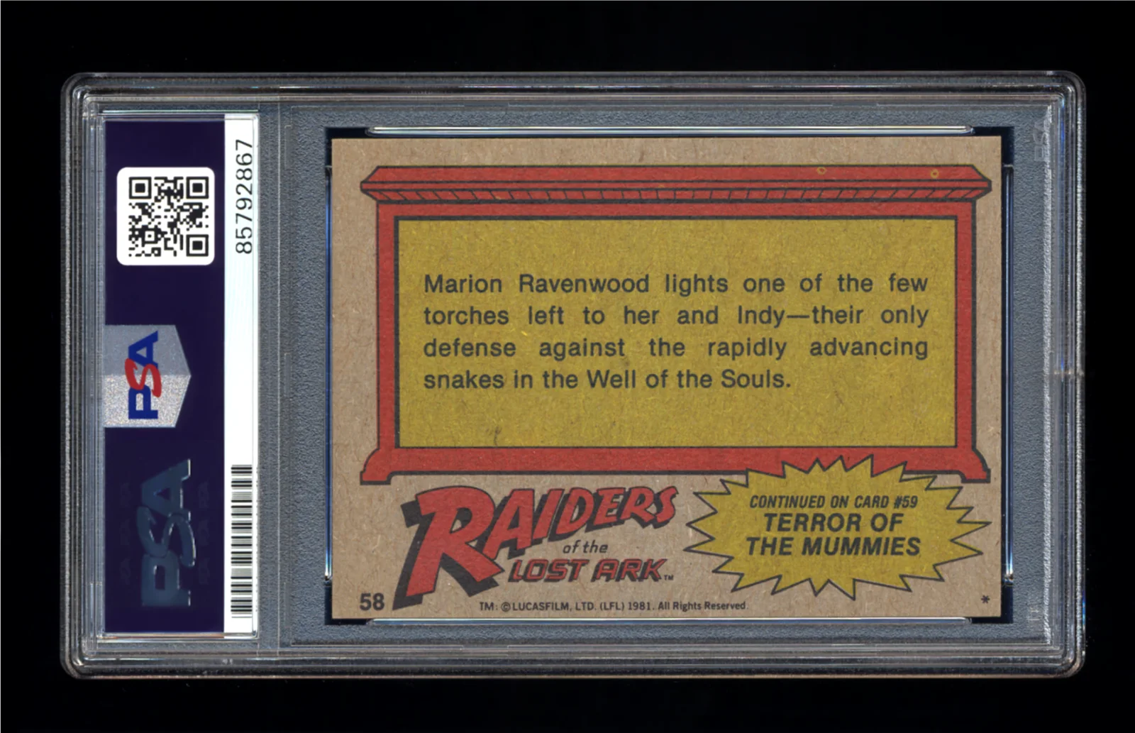 Karen Allen — KAREN ALLEN SIGNED 1981 TOPPS RAIDERS OF THE LOST ARK CARD PSA/DNA AUTOGRAPHED, изображение 2