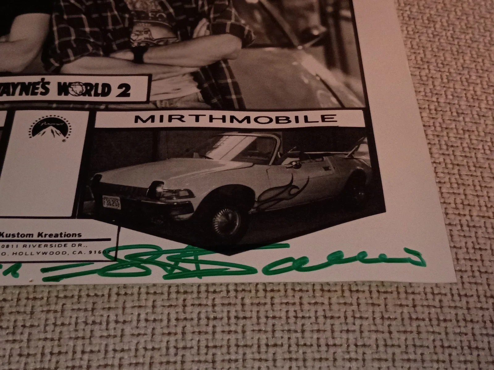 George Barris Wayne's World Signed Autographed Photo, image 2