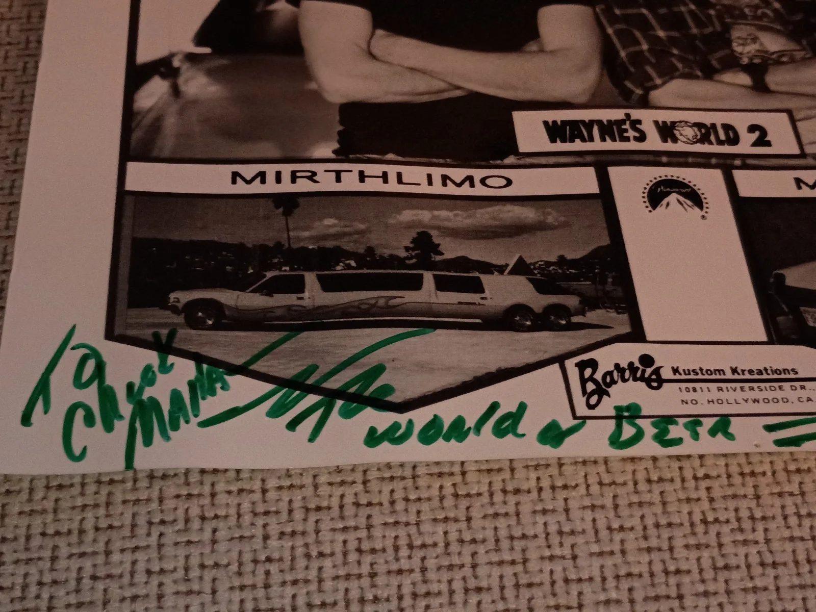 George Barris Wayne's World Signed Autographed Photo, image 3