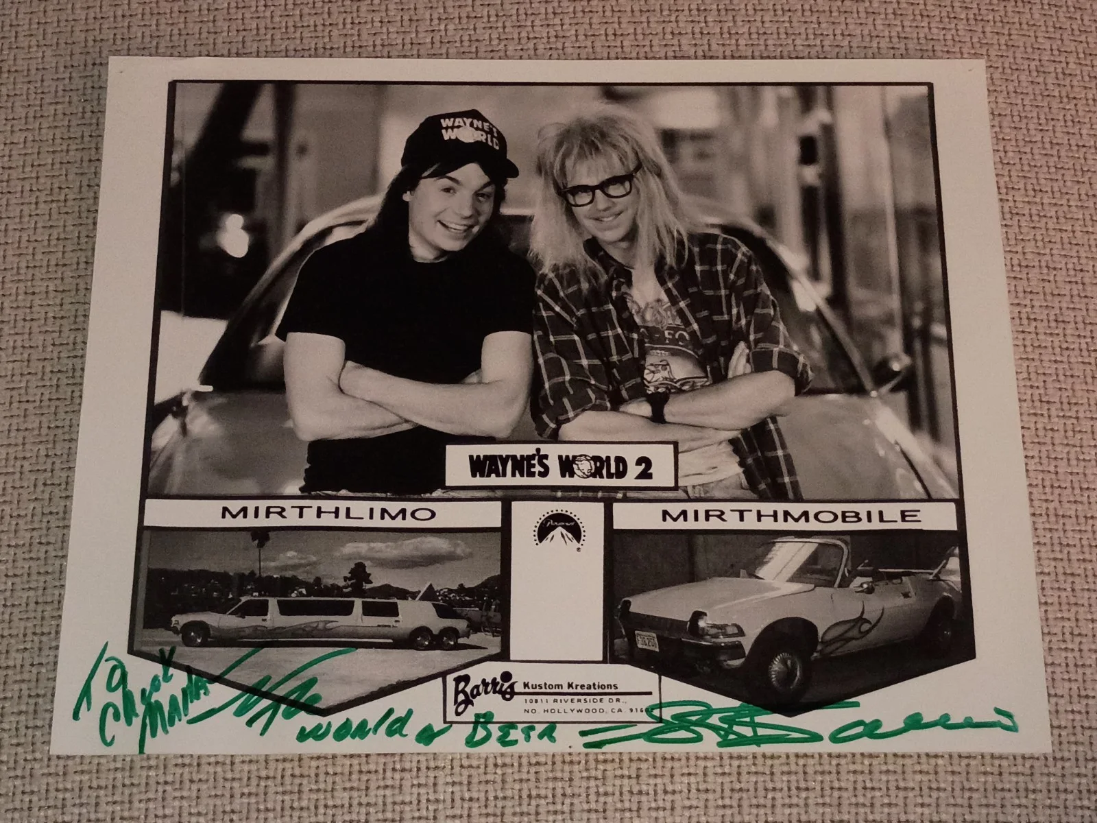 George Barris Wayne's World Signed Autographed Photo, image 4