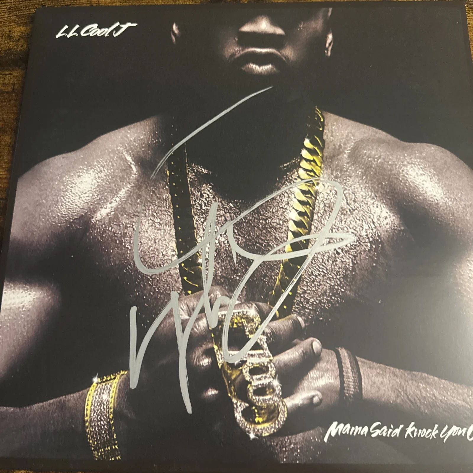 LL COOL J signed autographed (MAMA SAID KNOCK YOU OUT) Album Vinyl LP Beckett, изображение 2