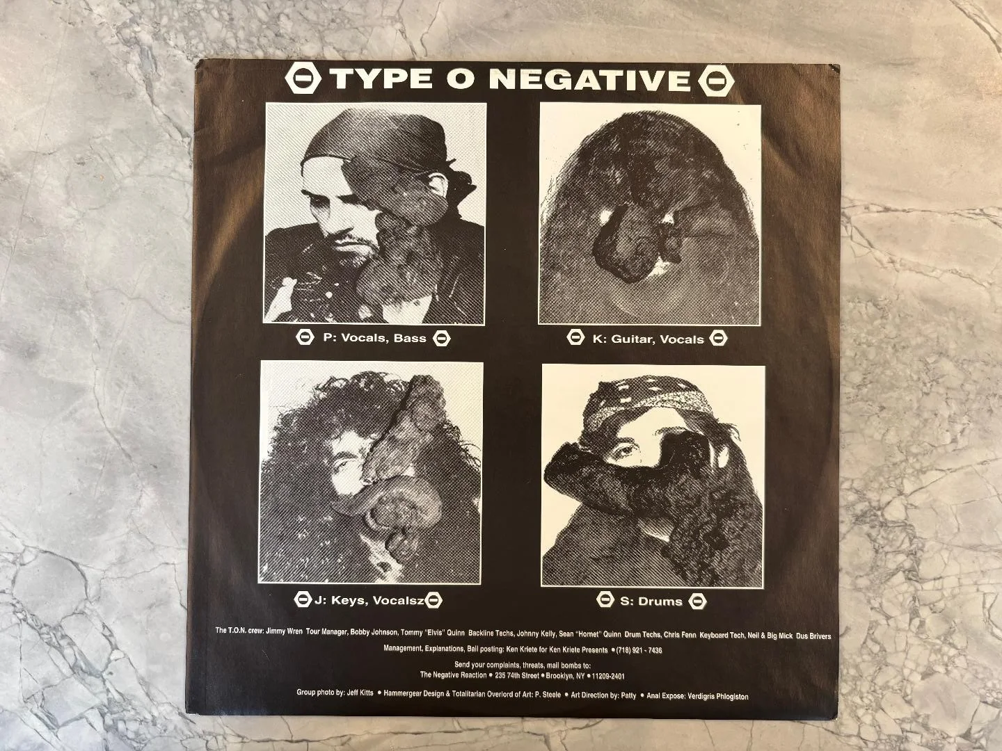 TYPE O NEGATIVE - LP Record - THE ORIGIN OF THE FECES - Autograph Sign - STEELE, image 4