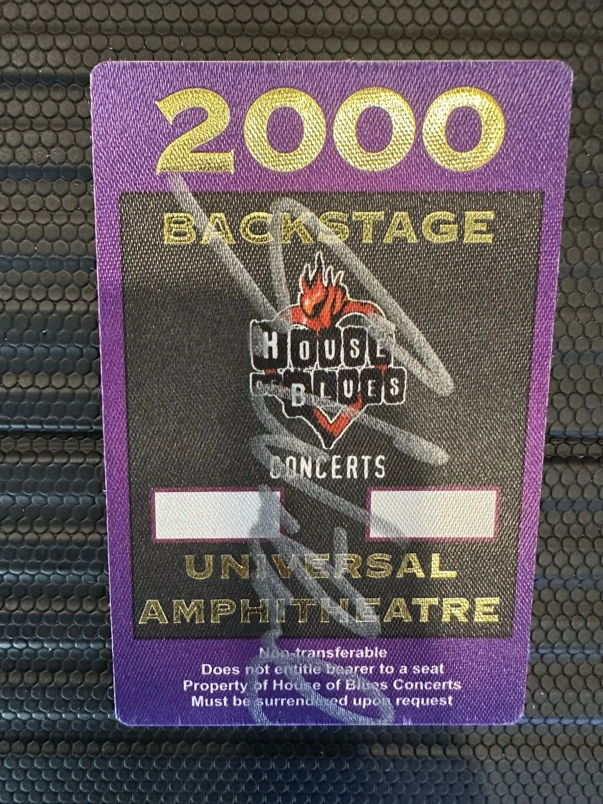 Scott Weiland Autographed Backstage Pass From 2000 stone temple pilots, image 2