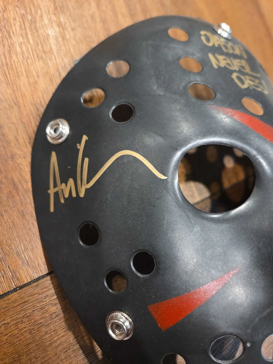 Jason Voorhees Hockey Mask Ari Lehman Signed, Beckett Autographed, изображение 2