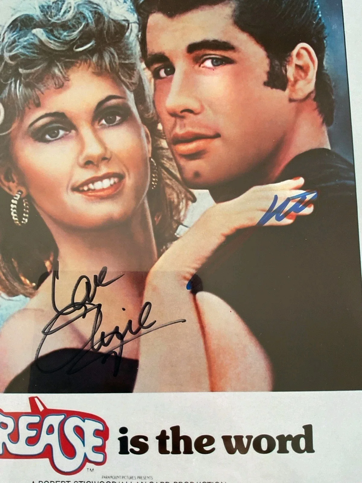 Grease In The Word Autographed Poster with Certificate of Authenticity 11x17, image 2