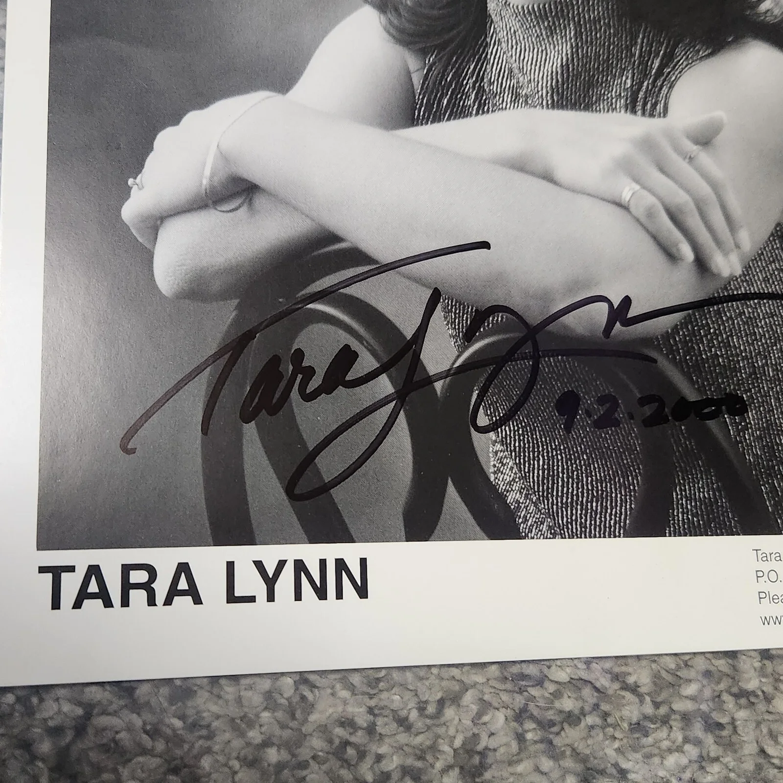 Tara Lynn Autographed 8"x10" Fan Club Photo Country Singer, изображение 3
