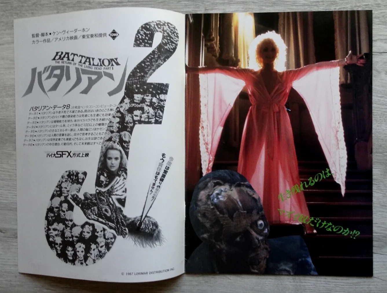 Return Of The Living Dead II Programme Japan Thom Mathews 1988 Horror Zombie, изображение 3