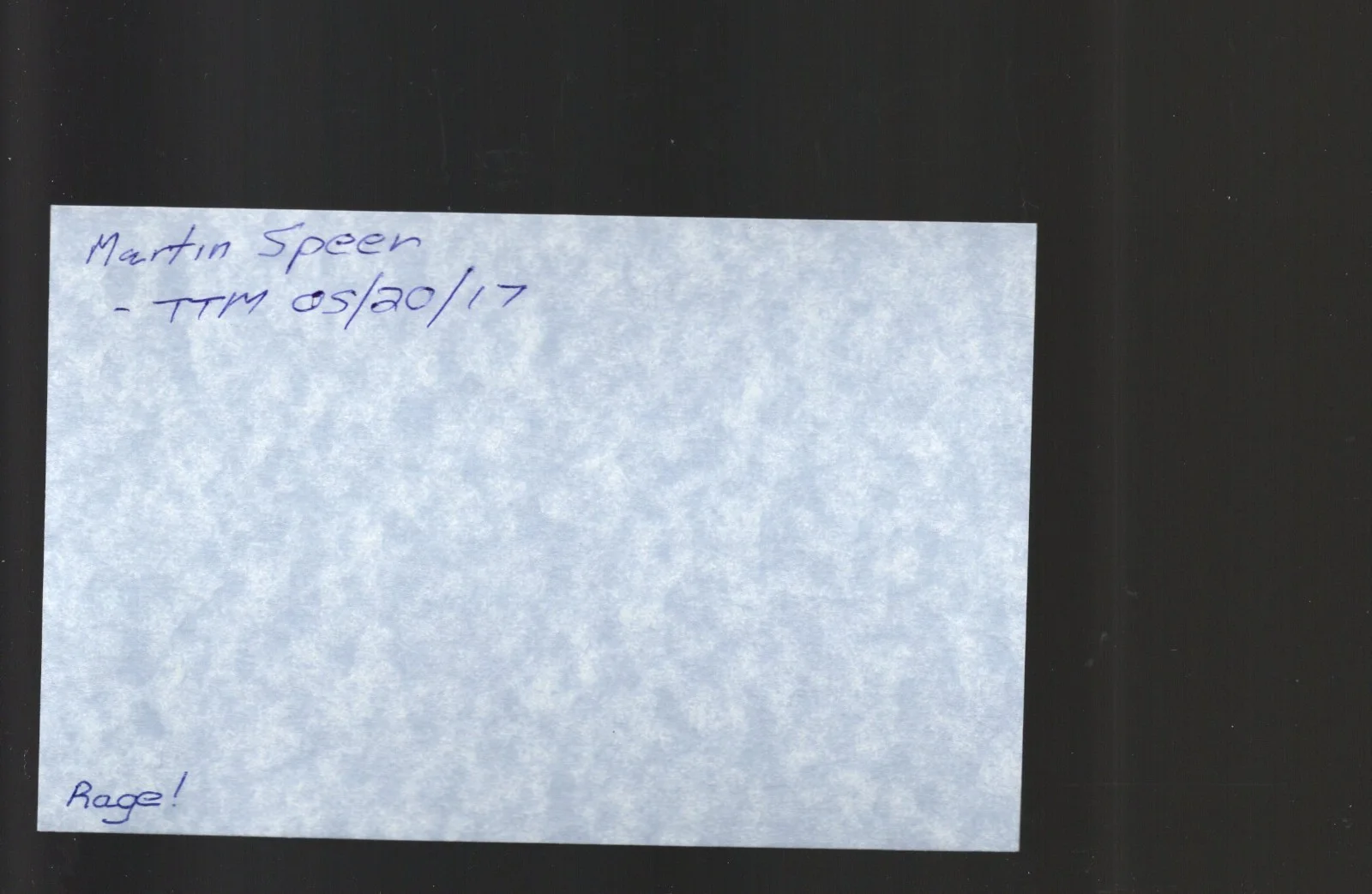 Martin Speer - Actor * Signed Index Card * The Hills Have Eyes - Coma, image 2