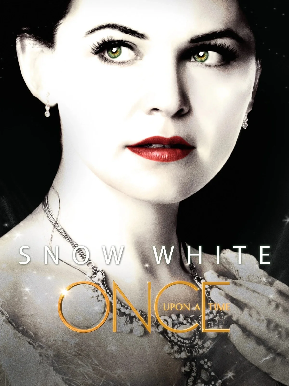 Once Upon A Time Original Snow White earrings Prop with COA, image 2