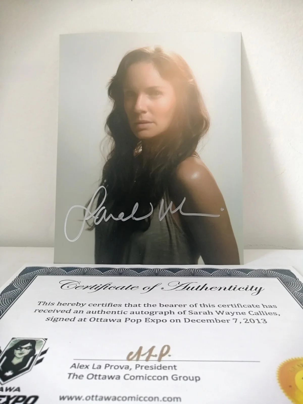 Sarah Wayne Callies — Sarah Wayne Callies Authentic Signed 8x10 Photo - COA Ottawa Pop Expo, изображение 2