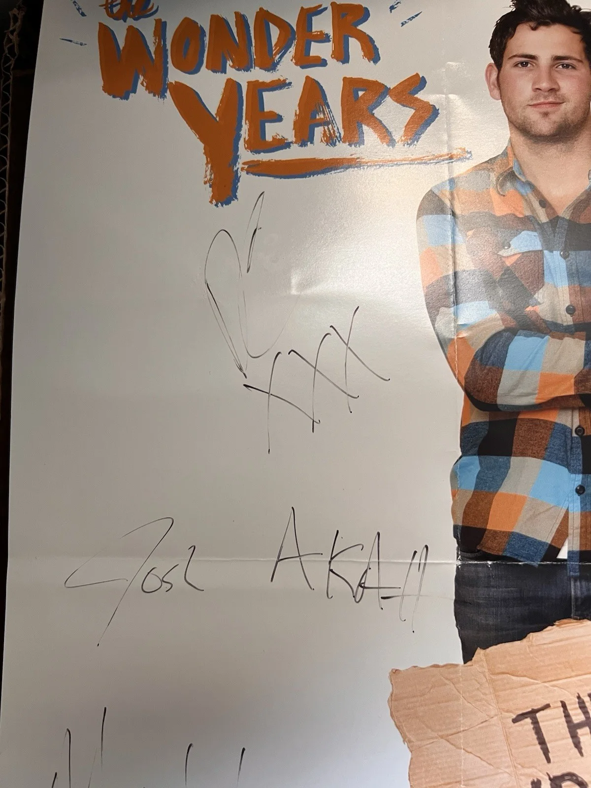 Autographed The Upsides By The Wonder Years Poster, изображение 5