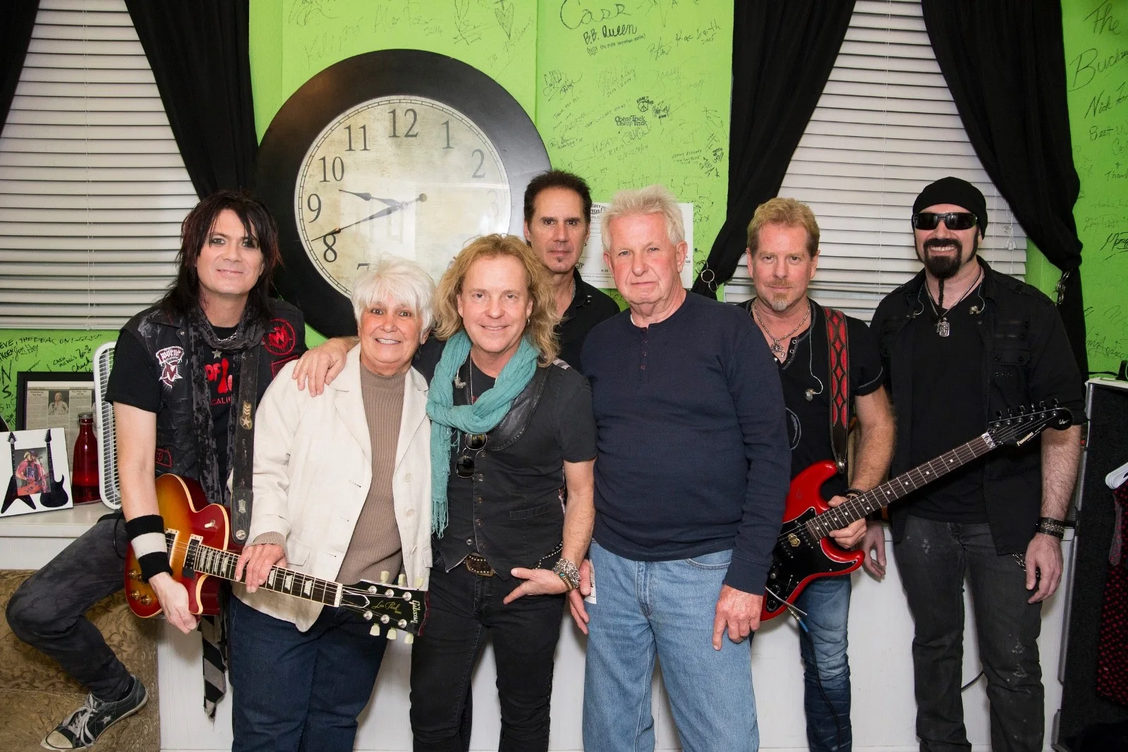 Night Ranger Signed in person 10" Drumhead, image 2